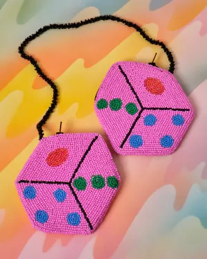 Dice Coin Purse - Pink