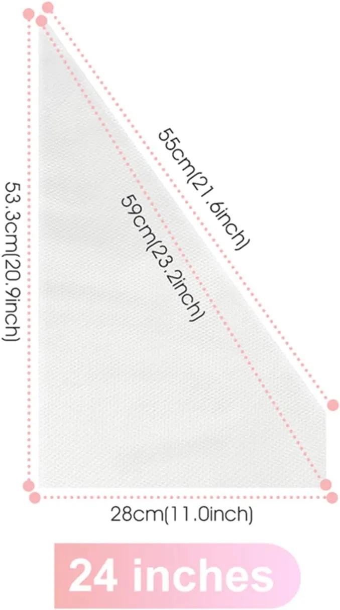 Disposable Piping Bag, FantasyDay 100 Pieces 24 Inch Disposable Icing Pastry Bag Extra Thick Cake Cupcake Decorating Bag - Anti-Burst Pastry Bag for Cream Icing Frosting Candy Cake Decorating Supplies