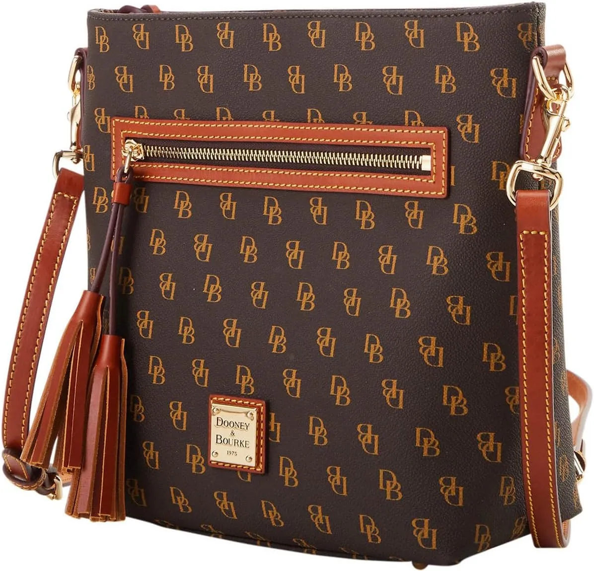 Dooney & Bourke Crossbody Bags for Women, Gretta Lani Crossbody with Tassel Zipper
