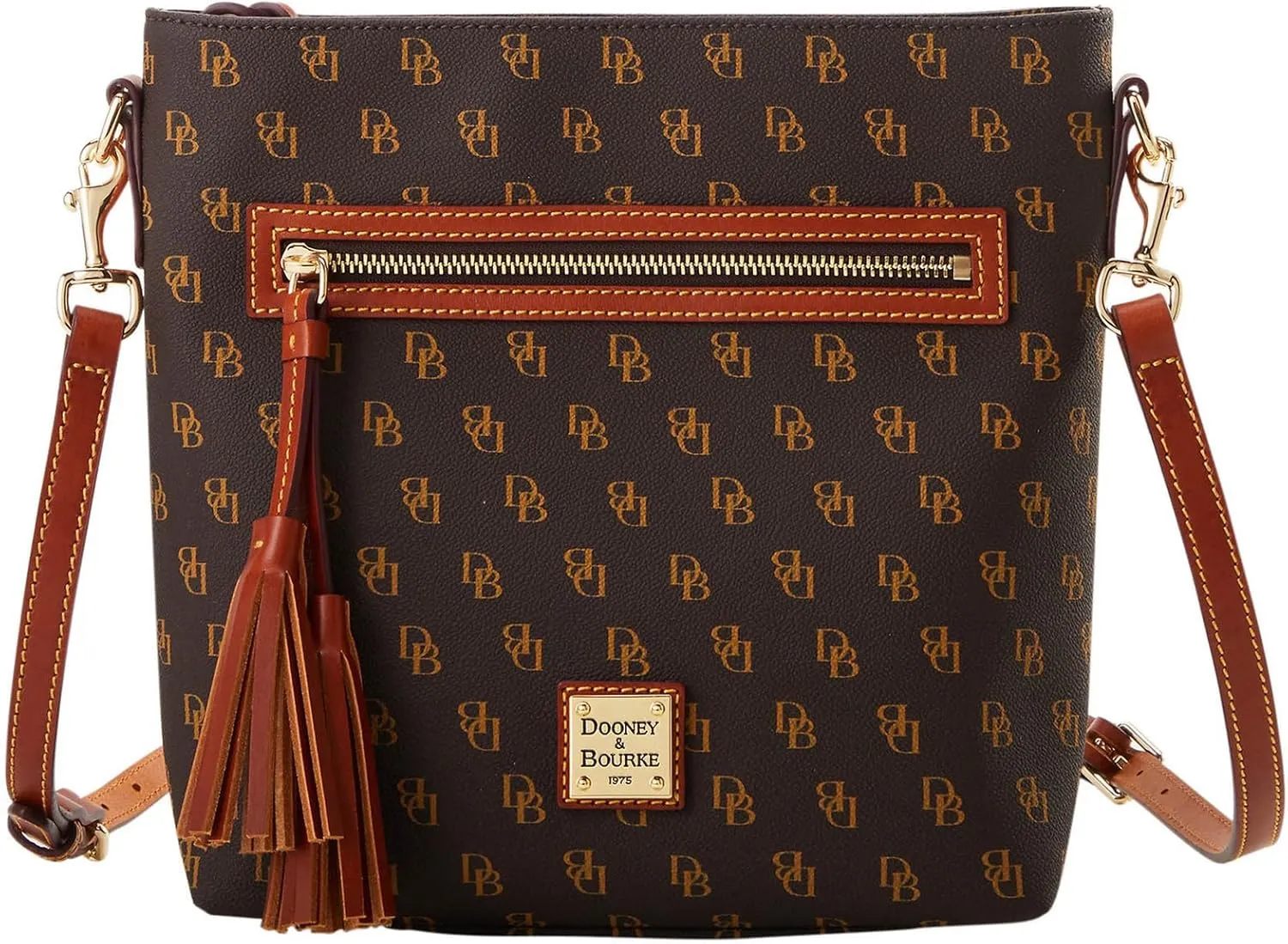 Dooney & Bourke Crossbody Bags for Women, Gretta Lani Crossbody with Tassel Zipper