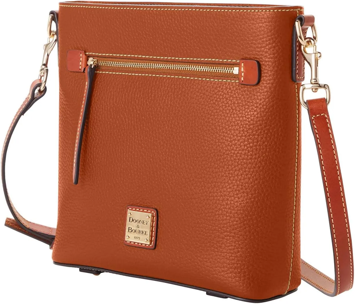 Dooney & Bourke Crossbody Bags for Women, Pebble Grain Leather Crossbody Messenger Bag with Zipper