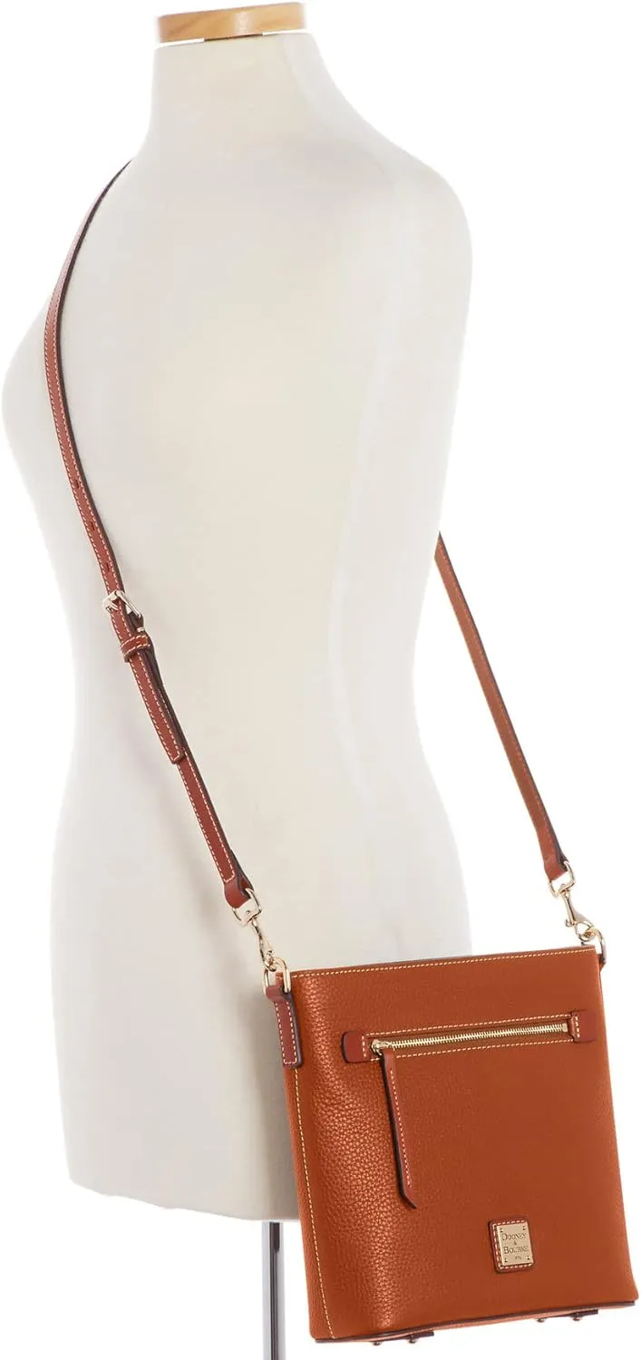 Dooney & Bourke Crossbody Bags for Women, Pebble Grain Leather Crossbody Messenger Bag with Zipper
