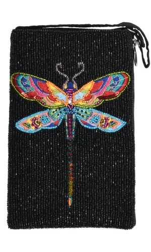 Dragonfly Beaded Crossbody Bag