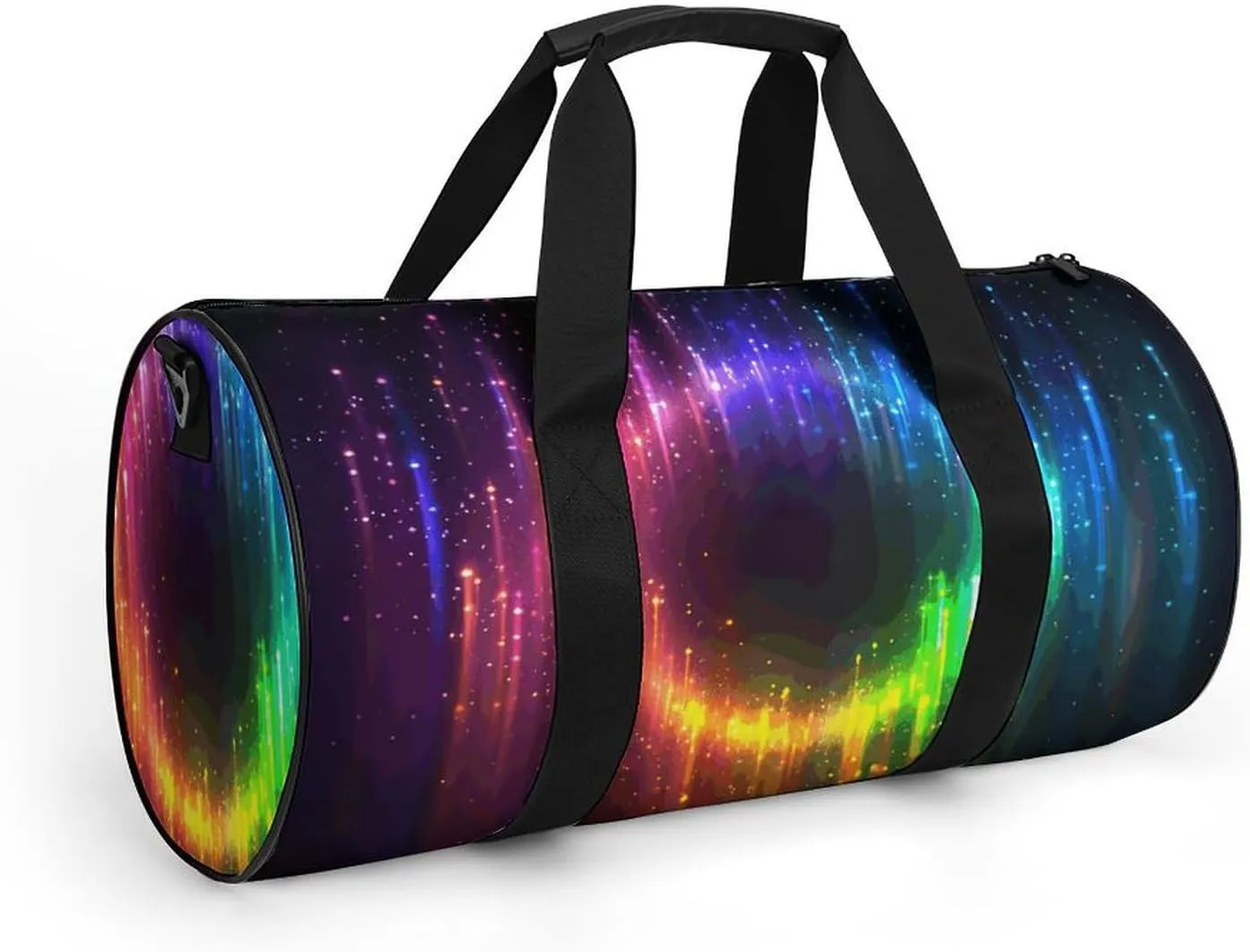 Duffel Bag for Men Women Gym Bag Rainbow Neon Travel Duffel Bag Waterproof Overnight Bag for Sports Workout