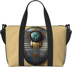 Egyptian Scarabs Print Hand Travel Bag,Gym Bag,Weekend Travel Overnight Bag,Tote Bag Sports Bag For Women Men