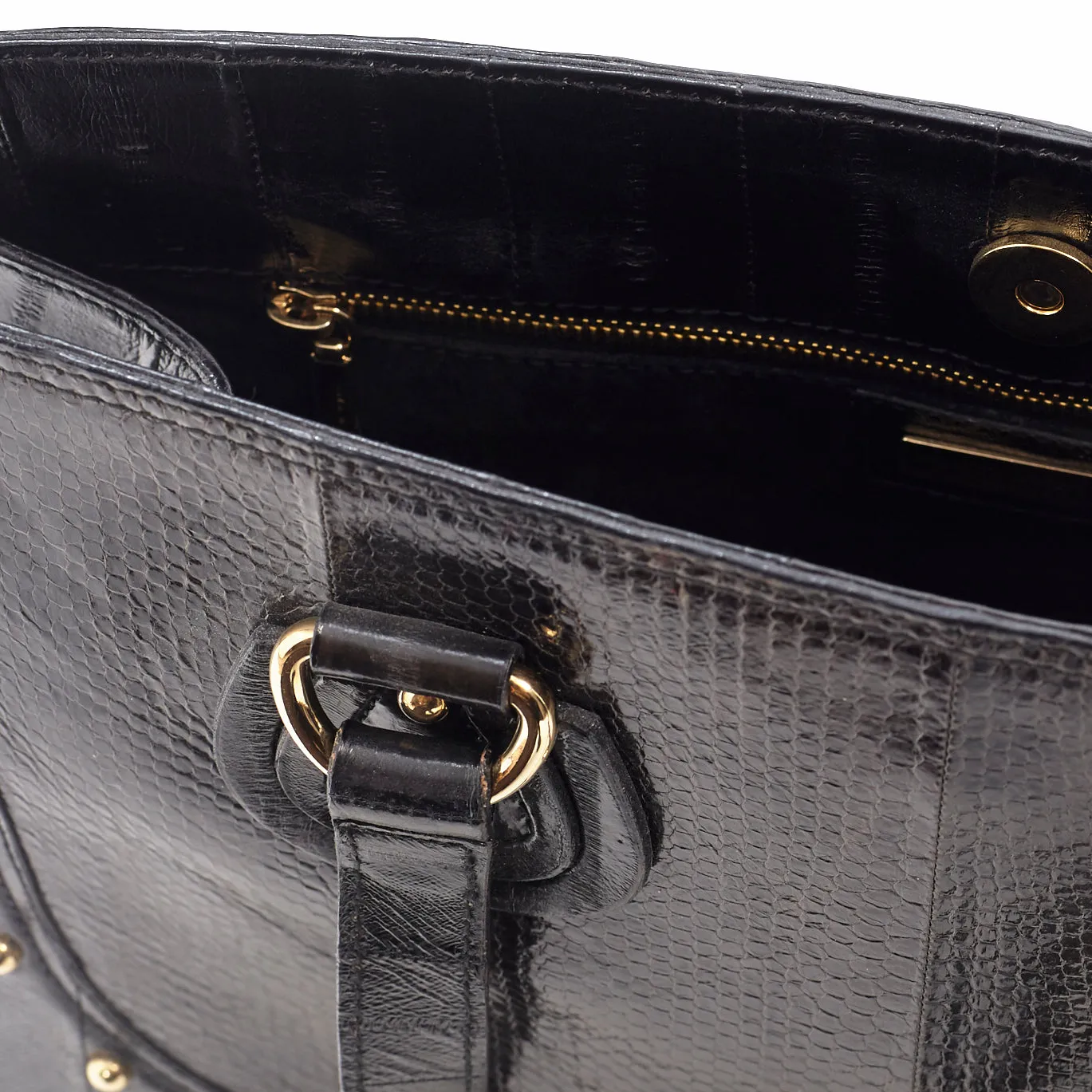 Embossed Leather Shoulder Bag