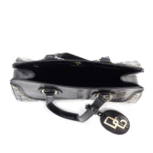 Embossed Leather Shoulder Bag