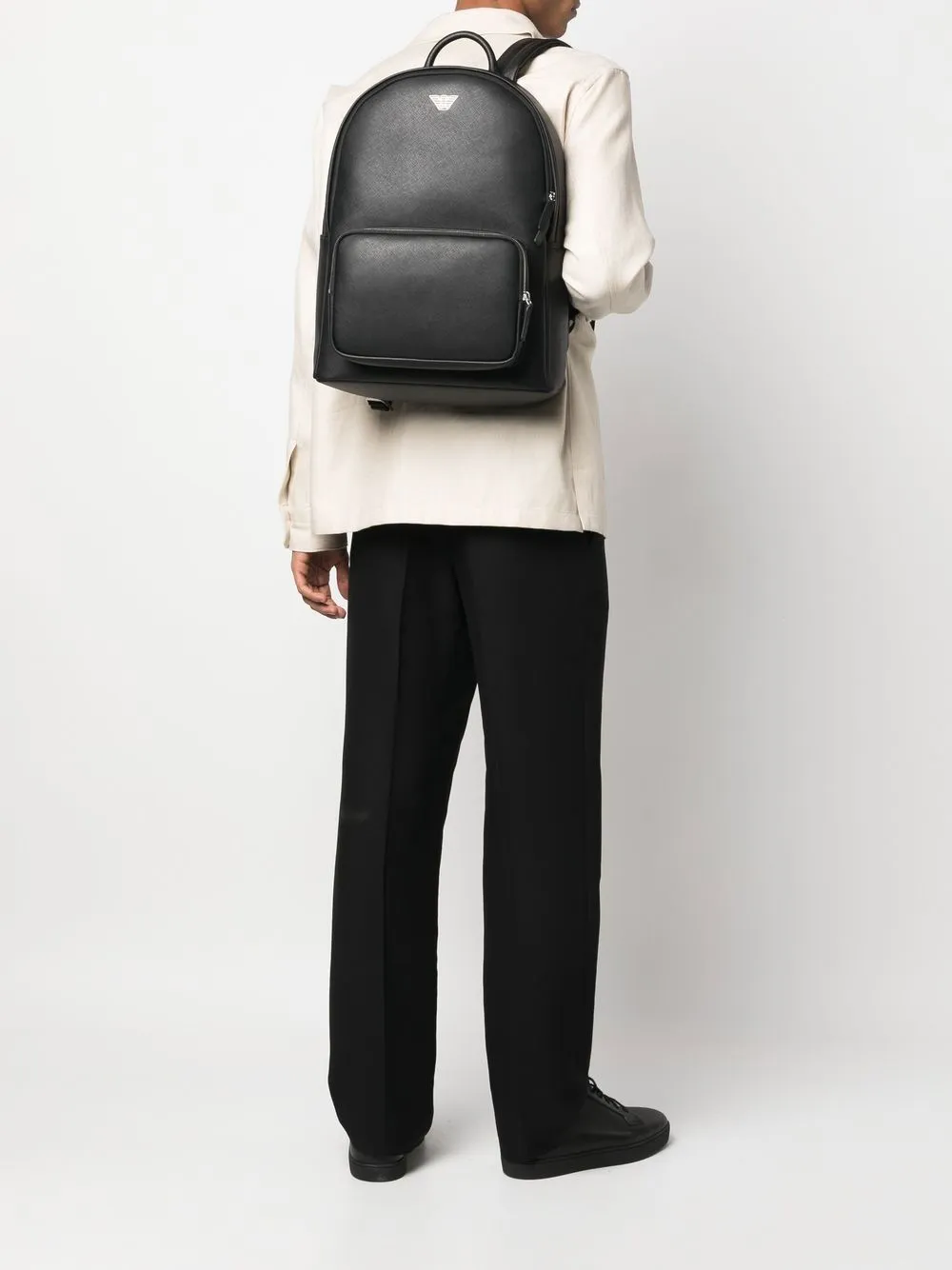 Emporio Armani Leather Backpack