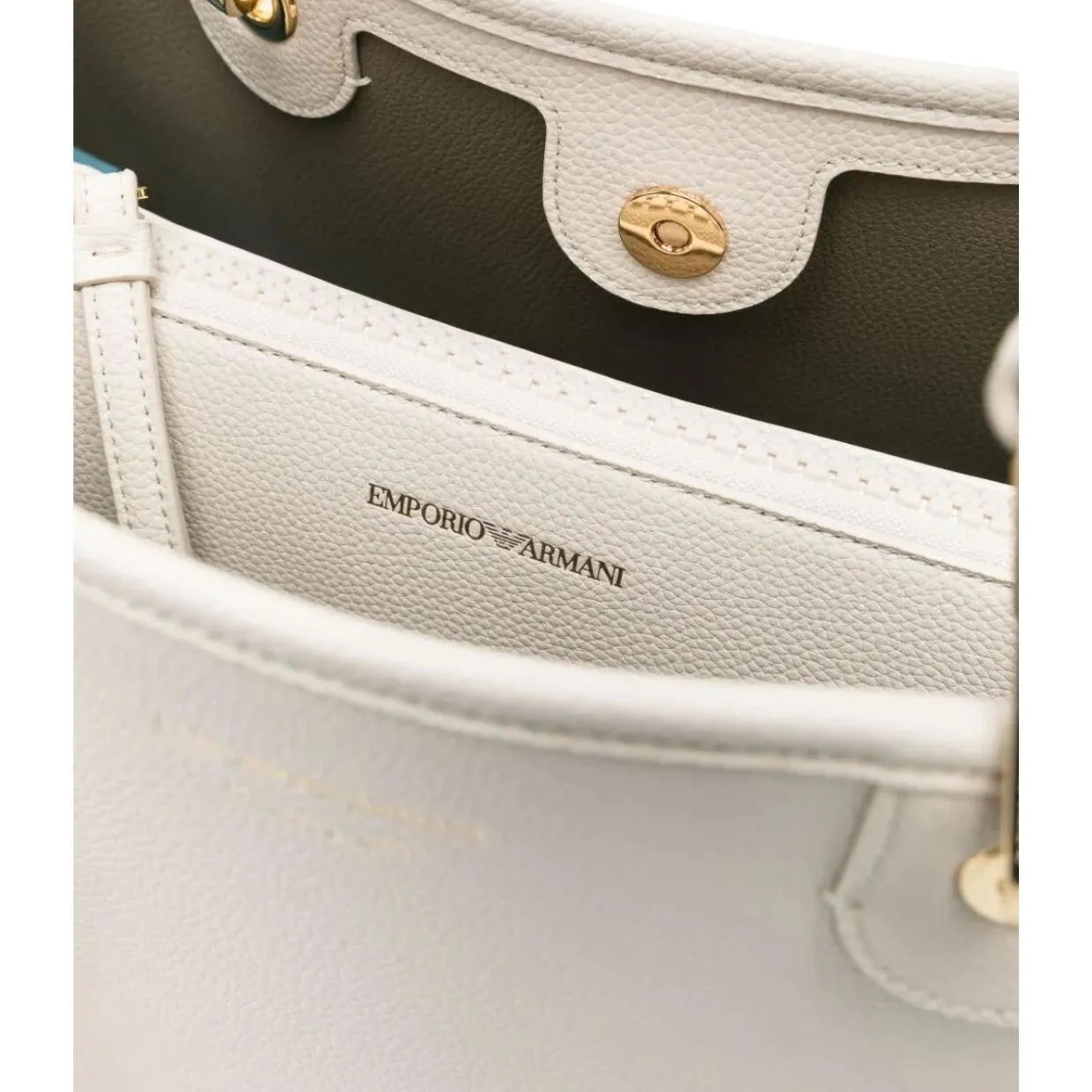 Emporio Armani Medium MyEA Ecru Tote Bag