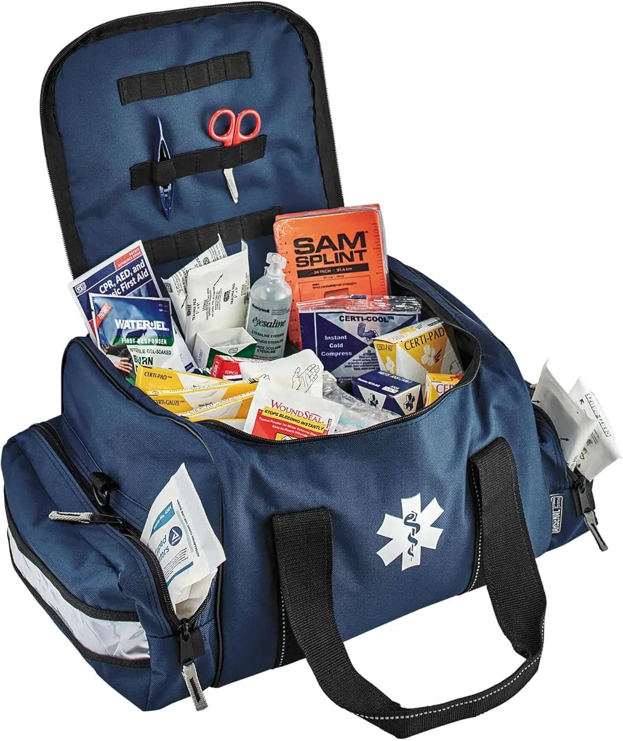 Ergodyne Arsenal 5215 Large Medic First Responder Trauma Duffel Bag with Shoulder Strap, Blue