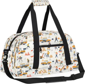 Excavator Graffiti Kids Overnighter Duffel Bags for Boys, Carry-On Size Sports Gym Bag with Front Zipper Pocket for School Practice or Overnight Travel Weekender Sleepover Tote Bag