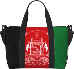 Flag of Afghanistan print Travel Duffle Bag,Weekender Bags,Gym Duffel Bag,Luggage Duffle Overnight for Women Men