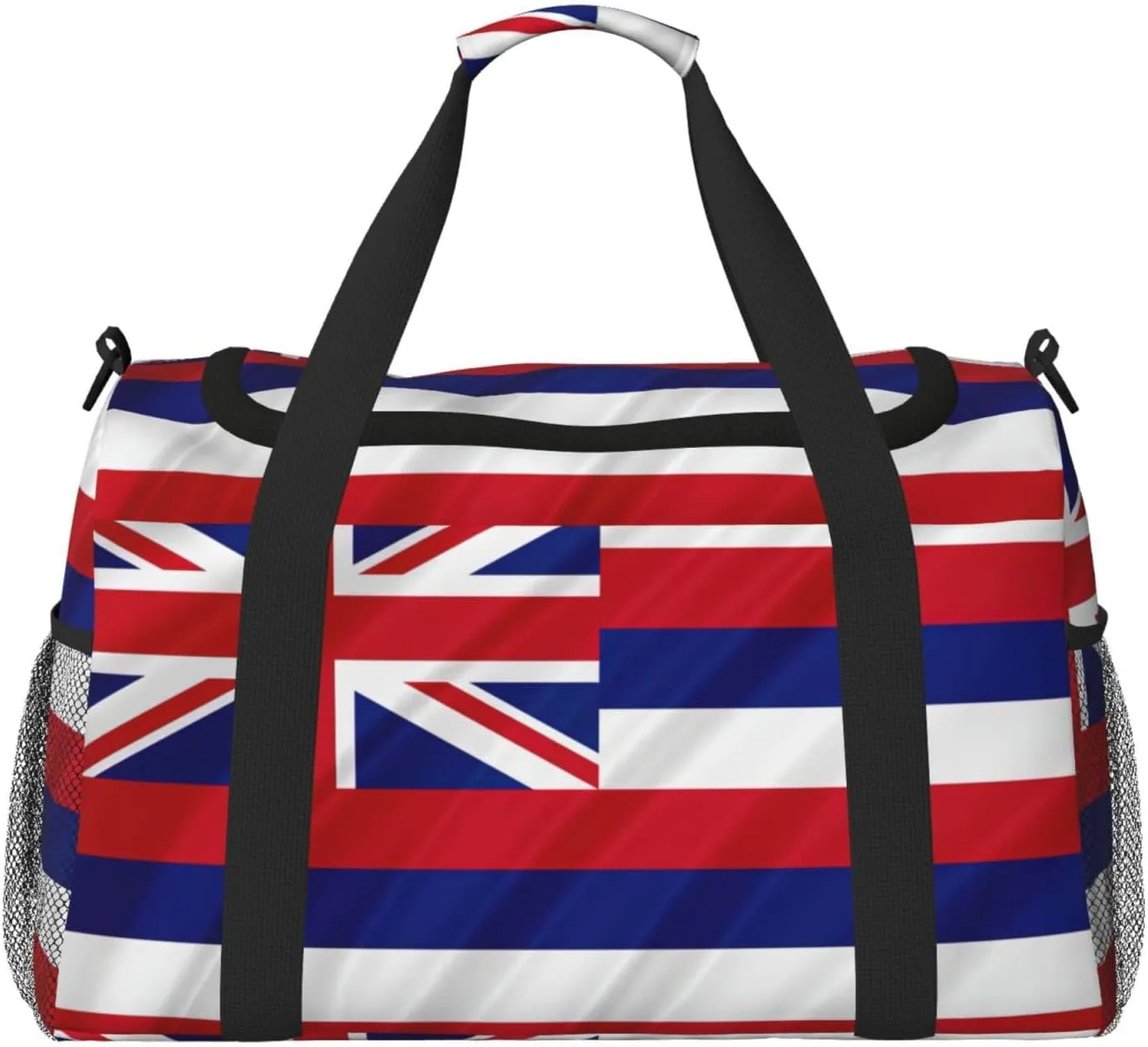Flag of Hawaii American print Large Canvas Travel Duffel Bag Weekender Bags for Women Overnight Bag Carry On Tote Bag