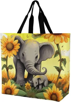 Foldable Grocery Bag Reusable Shopping Bag Kiwi Slice Tote Bag Casual Handbags for Work Shopping