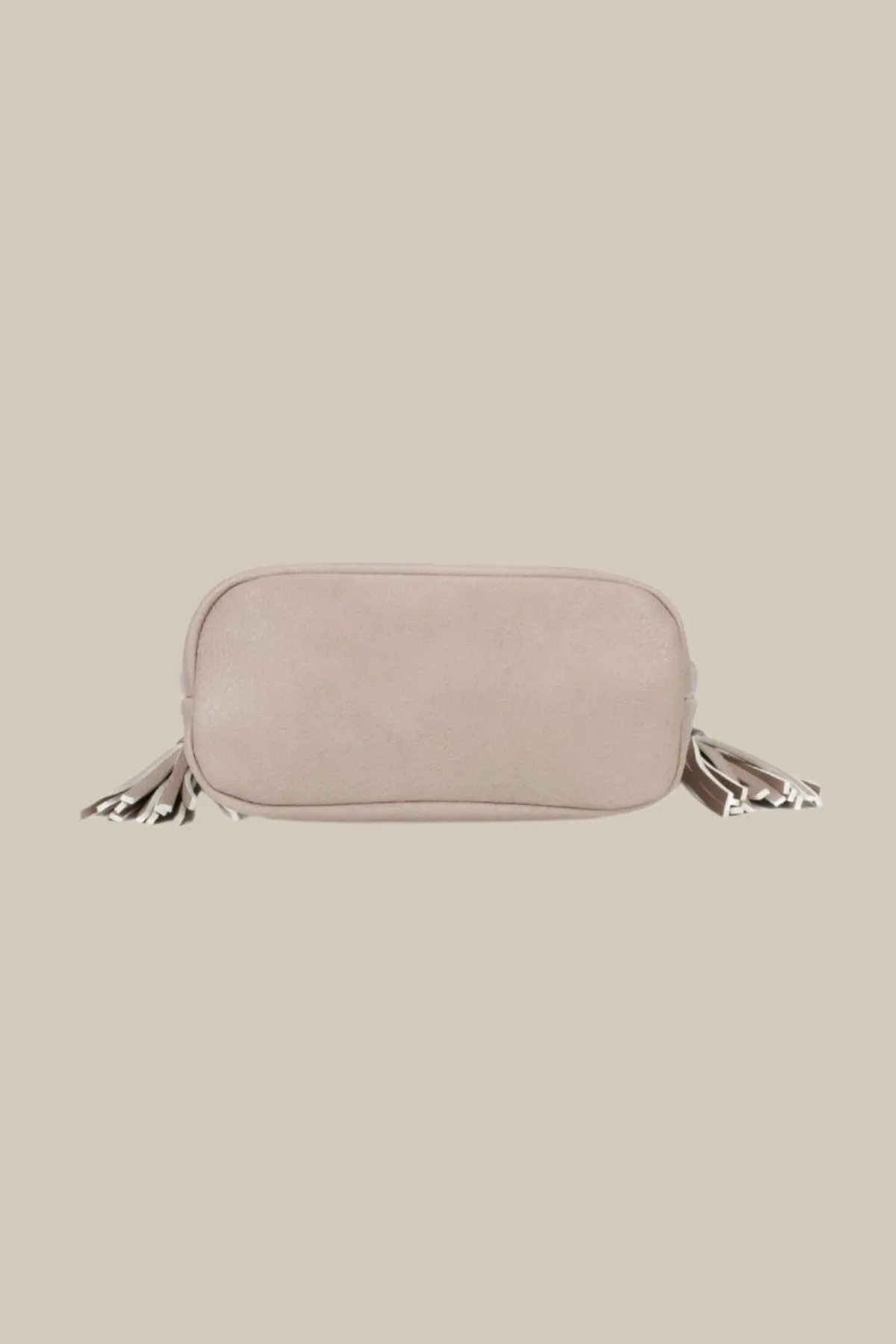 Fringe Tassel Crossbody Bag in Taupe