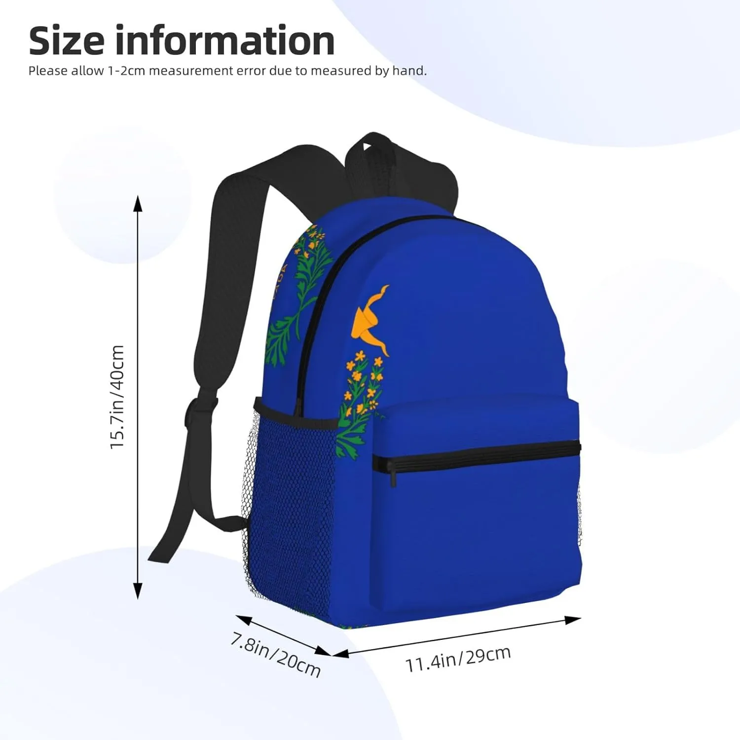 GeRRiT Nevada State Flag Print Casual Backpack For Women, Travel Daypack,Waterproof Gym Backpack For Men Book Bags