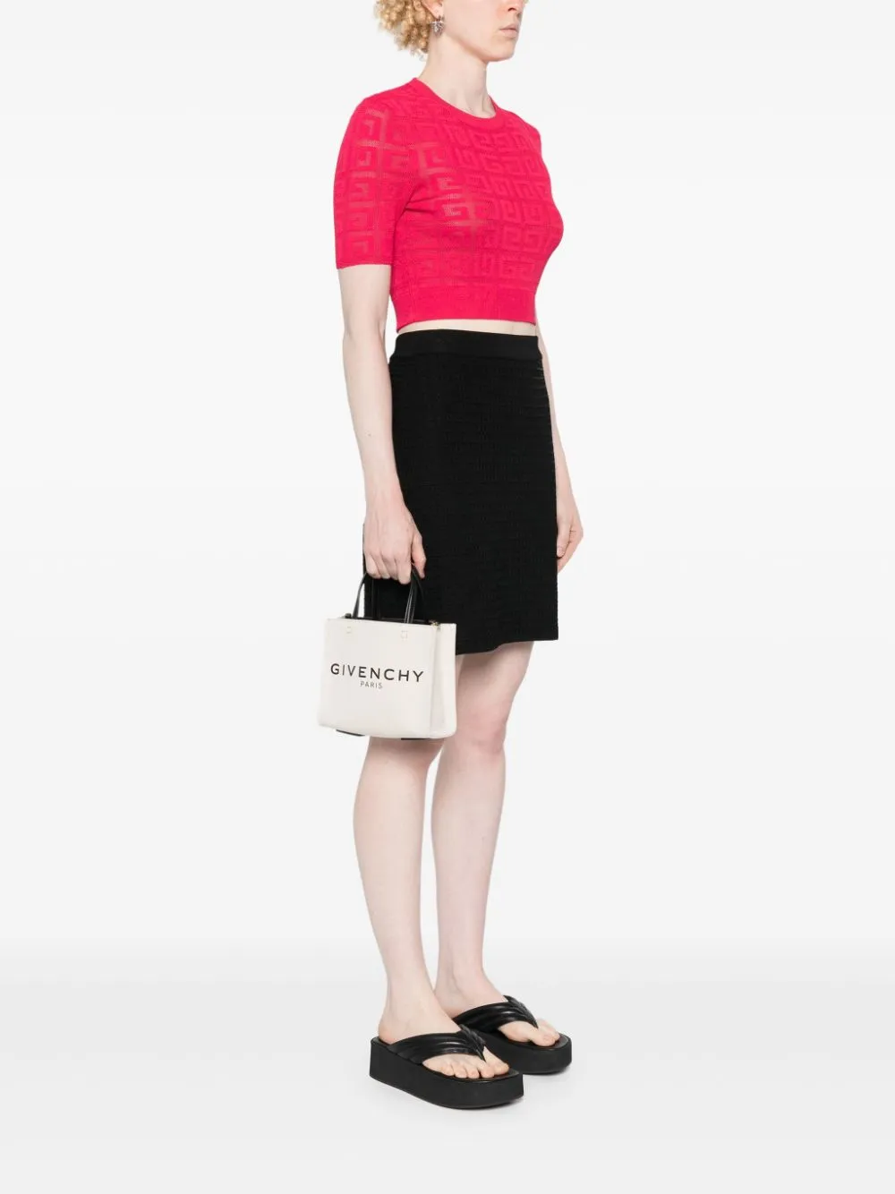 Givenchy G Tote Canvas Mini Tote Bag