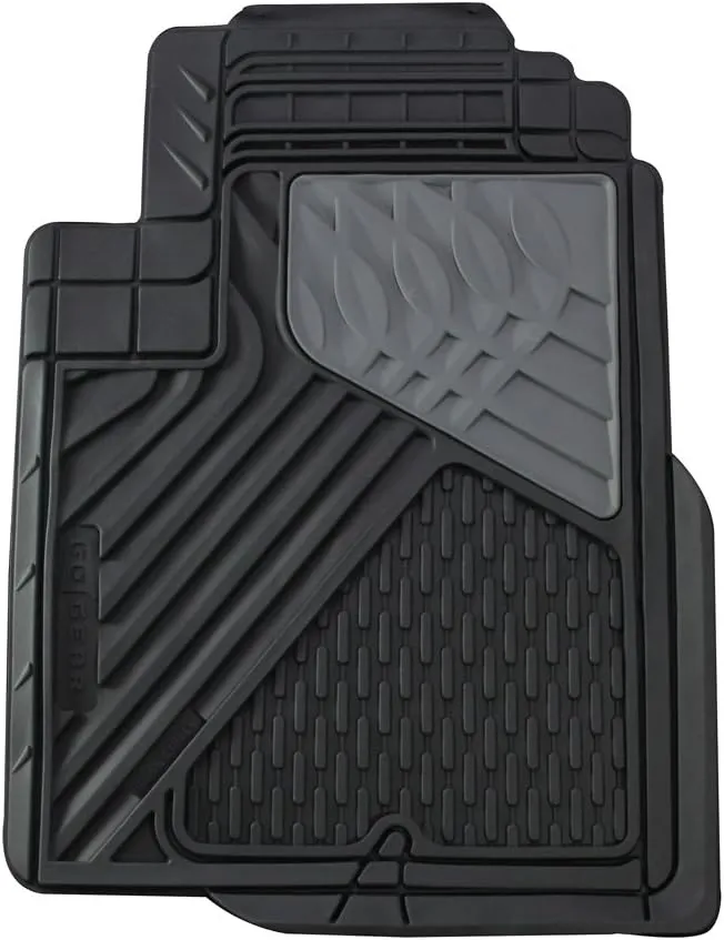 Go Gear 11179140 Mid Size Heavy Duty Black Floor Mats (2 Piece Set)