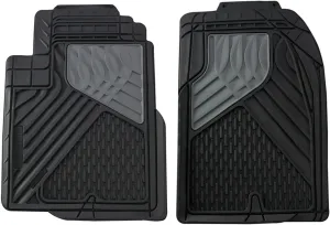 Go Gear 11179140 Mid Size Heavy Duty Black Floor Mats (2 Piece Set)