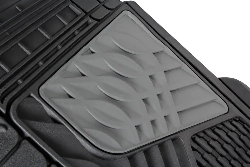 Go Gear 11179140 Mid Size Heavy Duty Black Floor Mats (2 Piece Set)