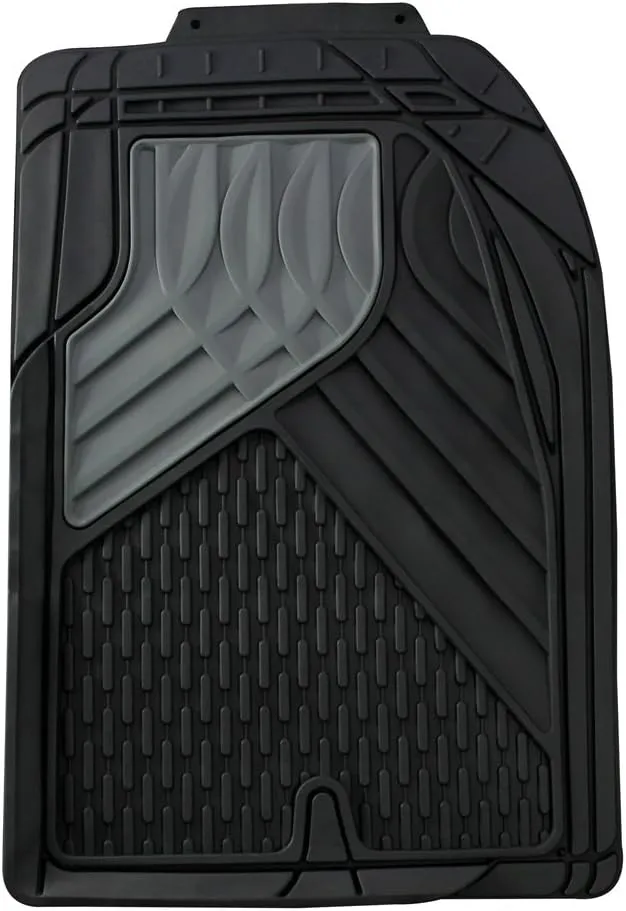 Go Gear 11179140 Mid Size Heavy Duty Black Floor Mats (2 Piece Set)