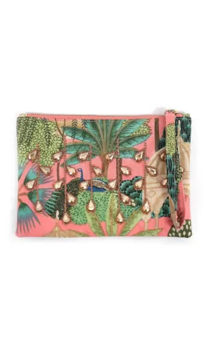 Golden Jewel Palm Pouch