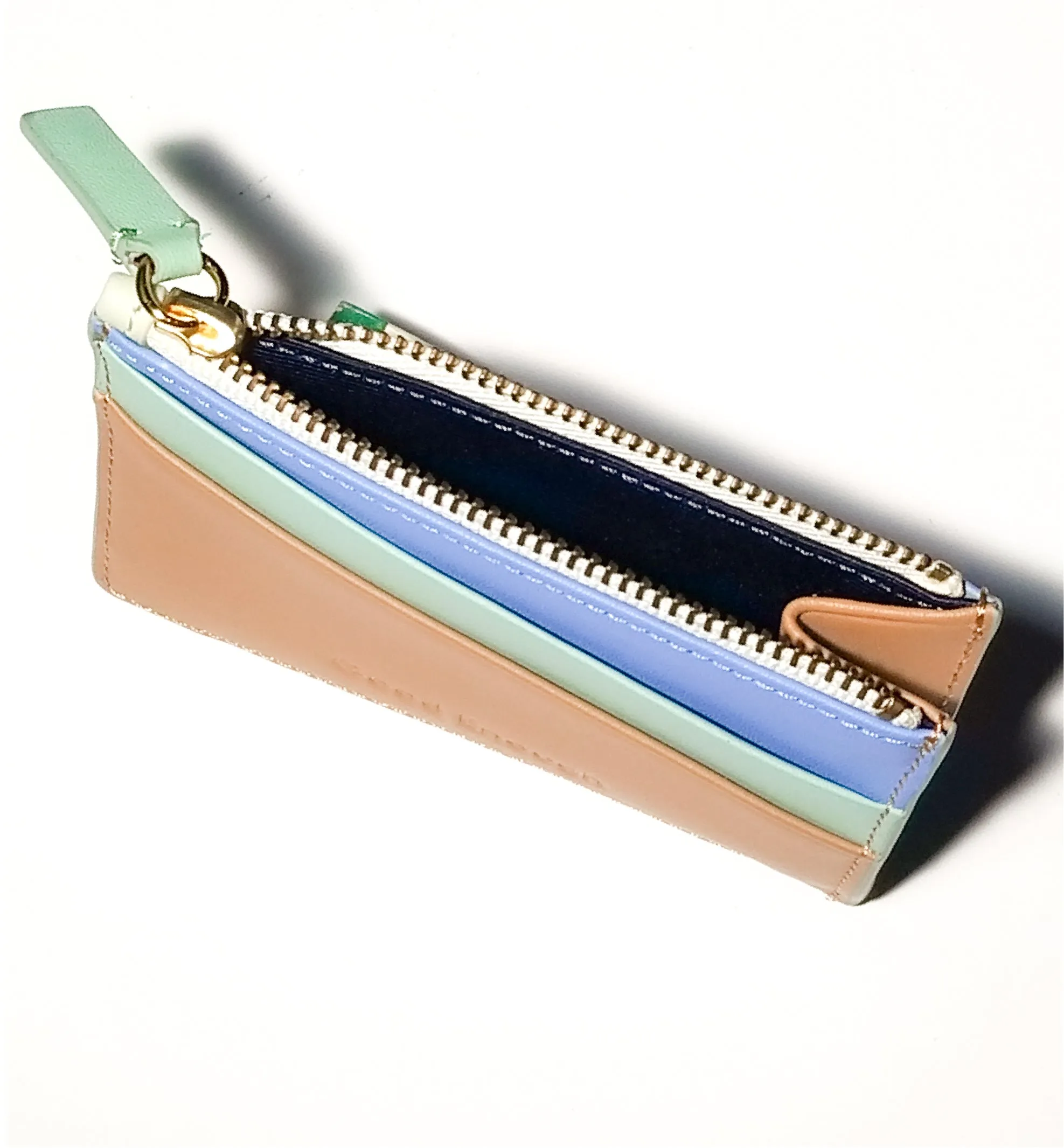 'Good Enough' Zipped Card Holder • Warm Brown