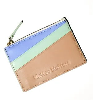 'Good Enough' Zipped Card Holder • Warm Brown
