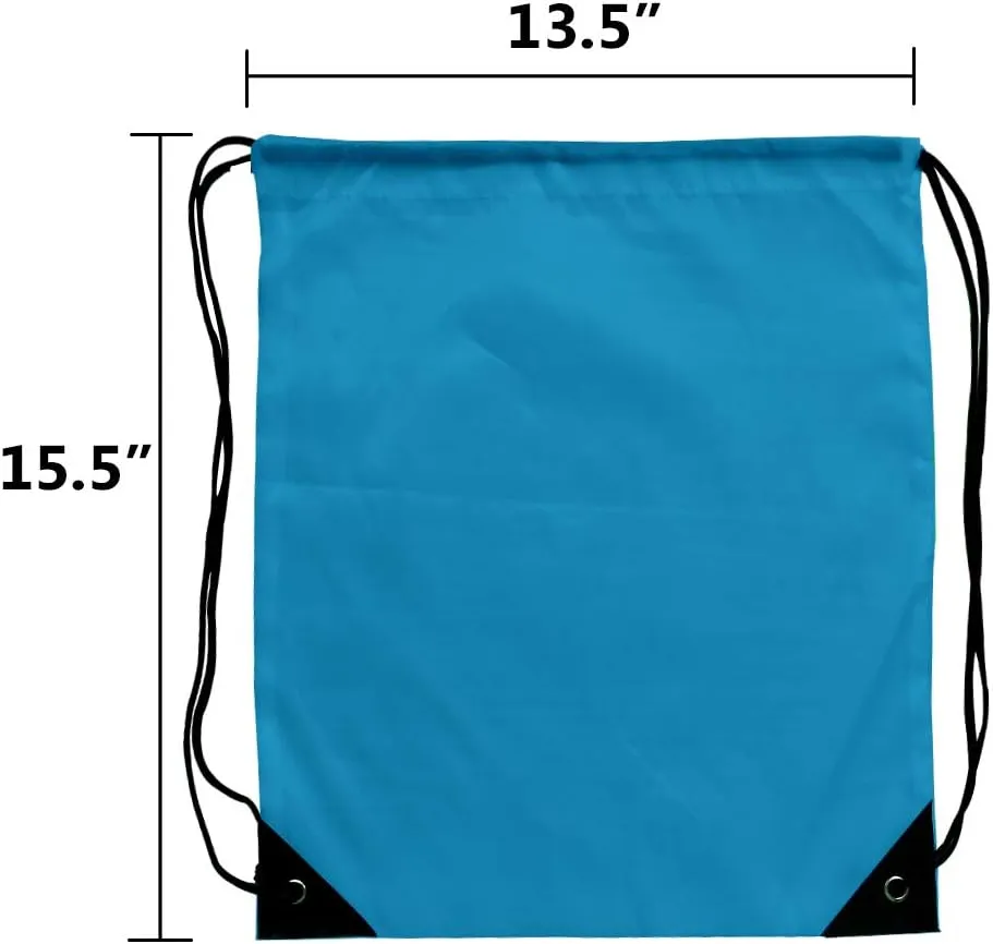 GoodtoU Drawstring Backpack Bags 24 Pcs Draw String Sport Bag Drawstring Gym Bag Draw String Back Sack 4 Colors