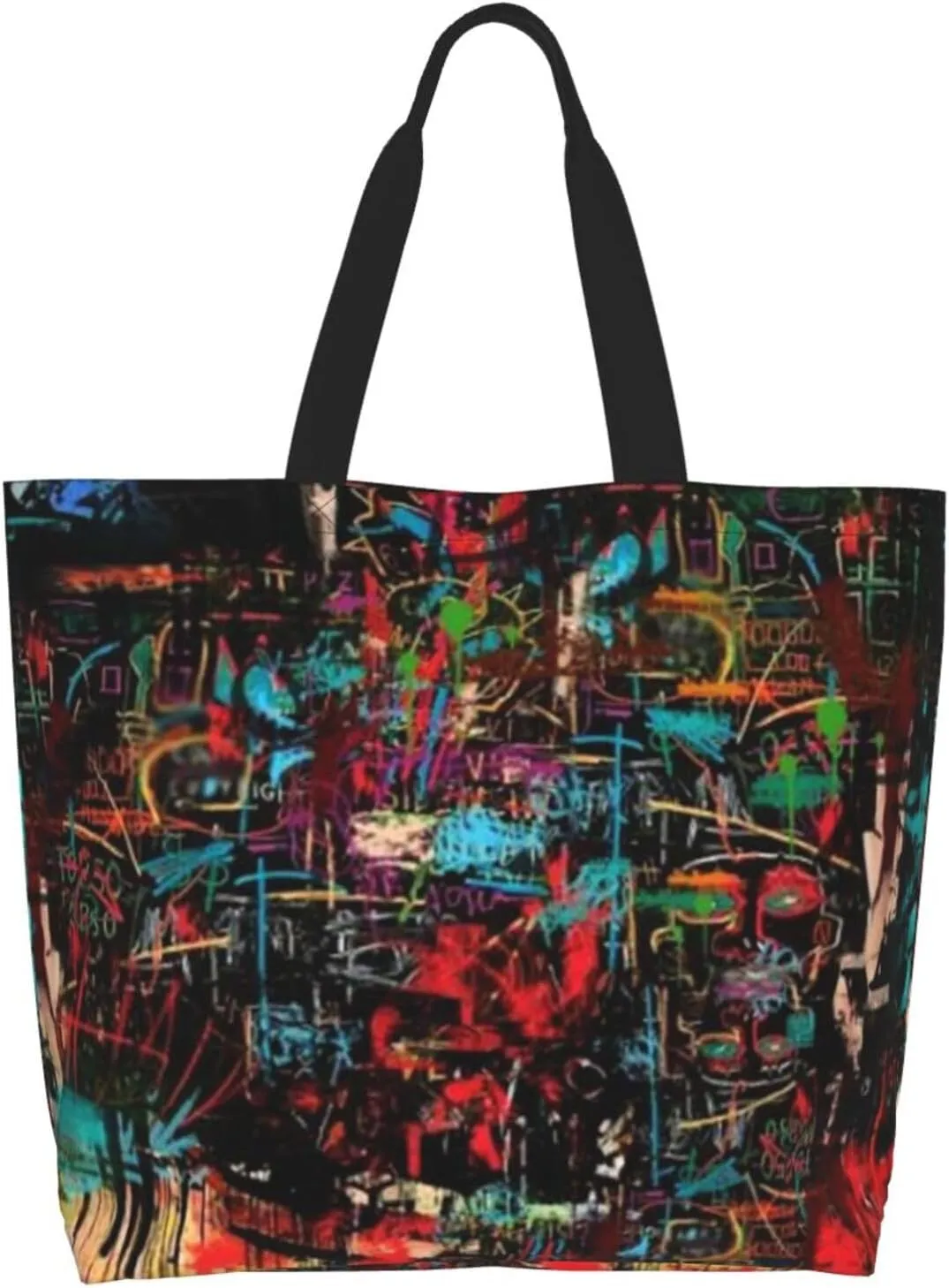 Graffiti Grocery Bag Funny Shopping Bag Cool Handbag Bags Graffiti Tote Bag for Women Men Outdoor