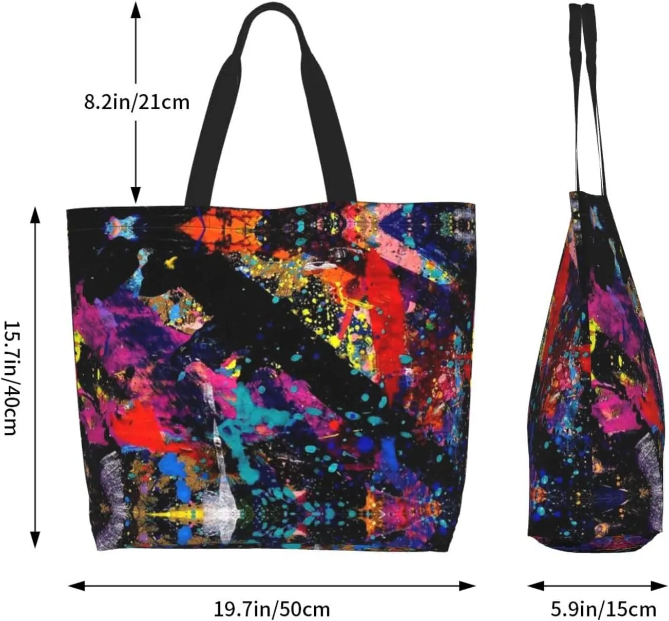 Graffiti Grocery Bag Funny Shopping Bag Cool Handbag Bags Graffiti Tote Bag for Women Men Outdoor
