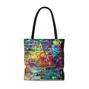Graffiti Large Tote Bag - Signature