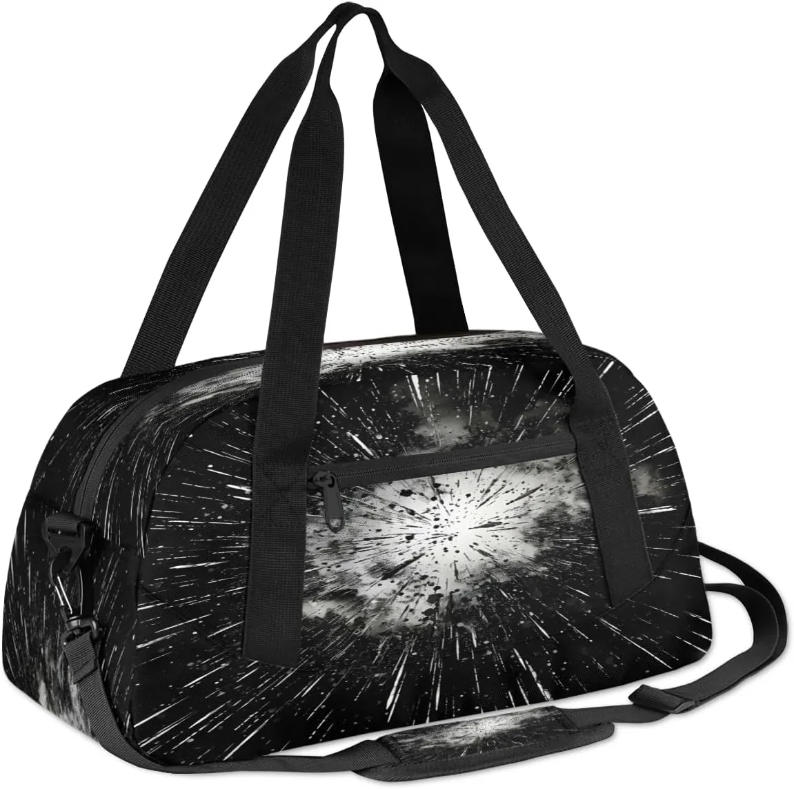 Graffiti Star Pattern Kids Duffle Bag Boys Girls Small Sport Dance Gym Bag for Overnight Travel Weekender Carry On