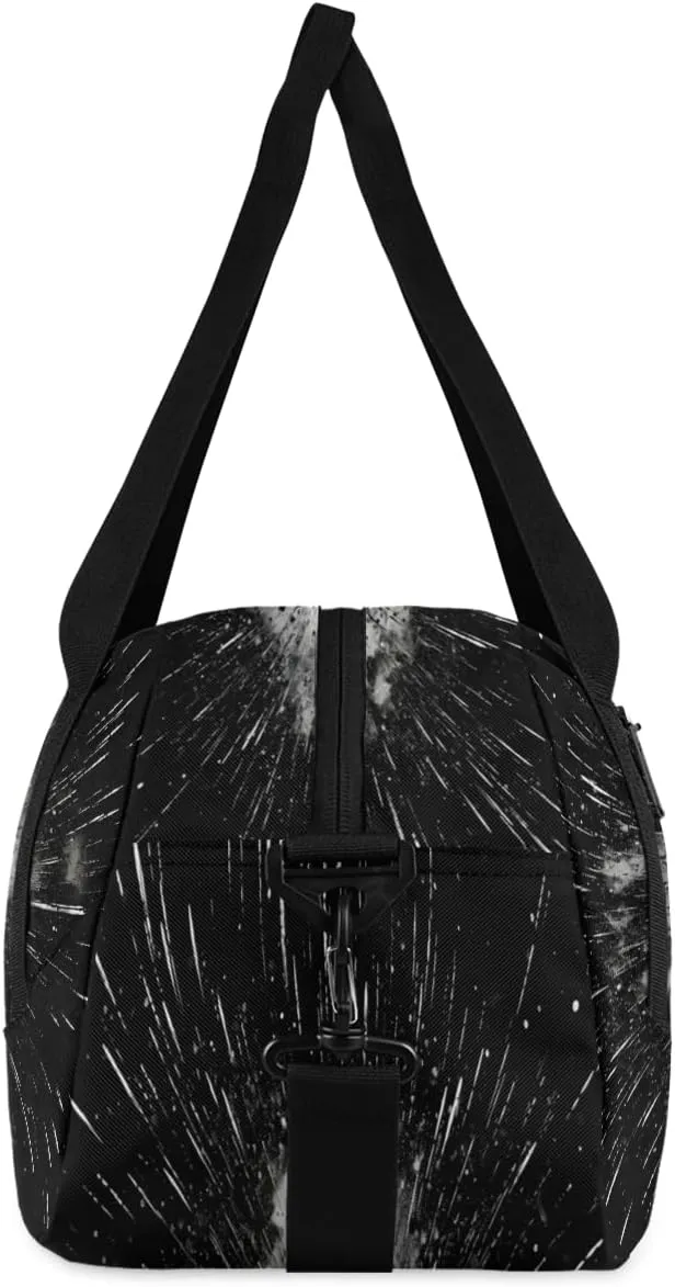 Graffiti Star Pattern Kids Duffle Bag Boys Girls Small Sport Dance Gym Bag for Overnight Travel Weekender Carry On