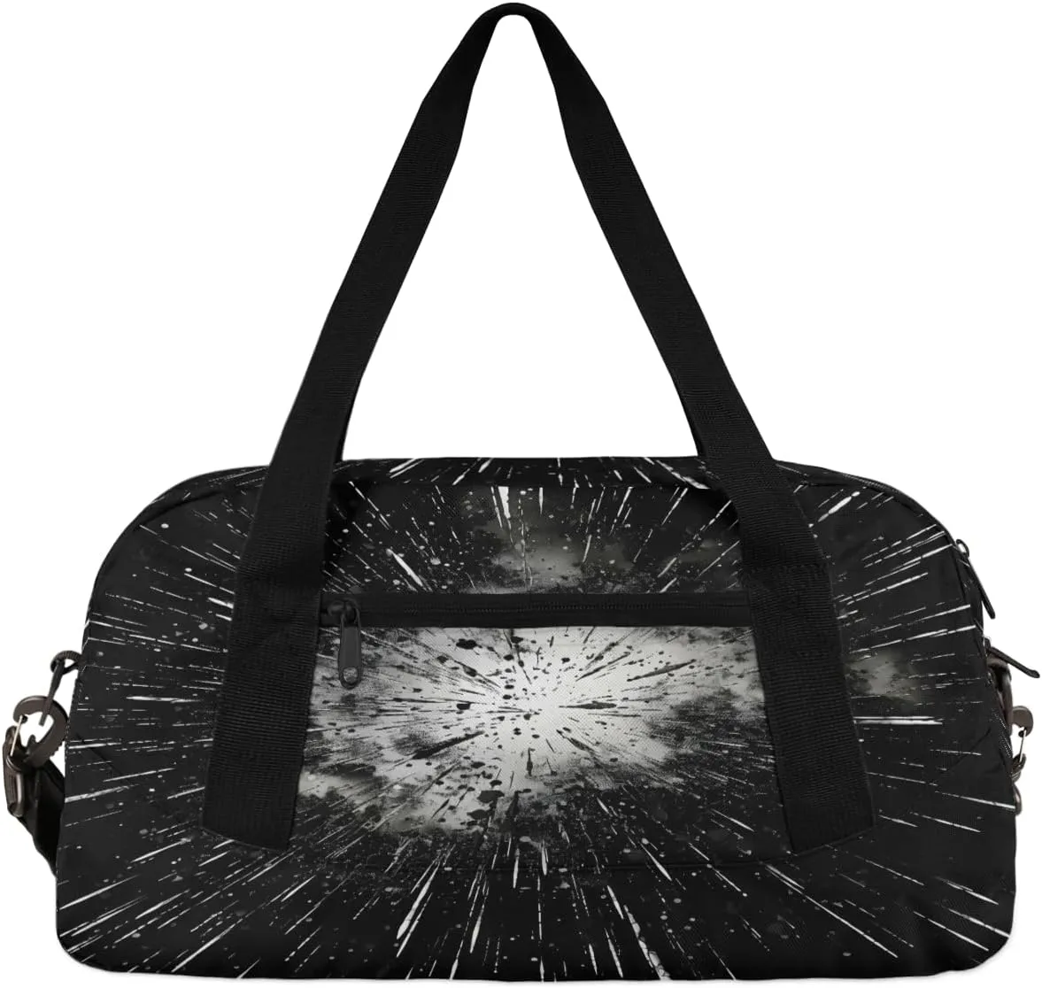 Graffiti Star Pattern Kids Duffle Bag Boys Girls Small Sport Dance Gym Bag for Overnight Travel Weekender Carry On