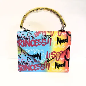 Graffiti Top Handle Bag