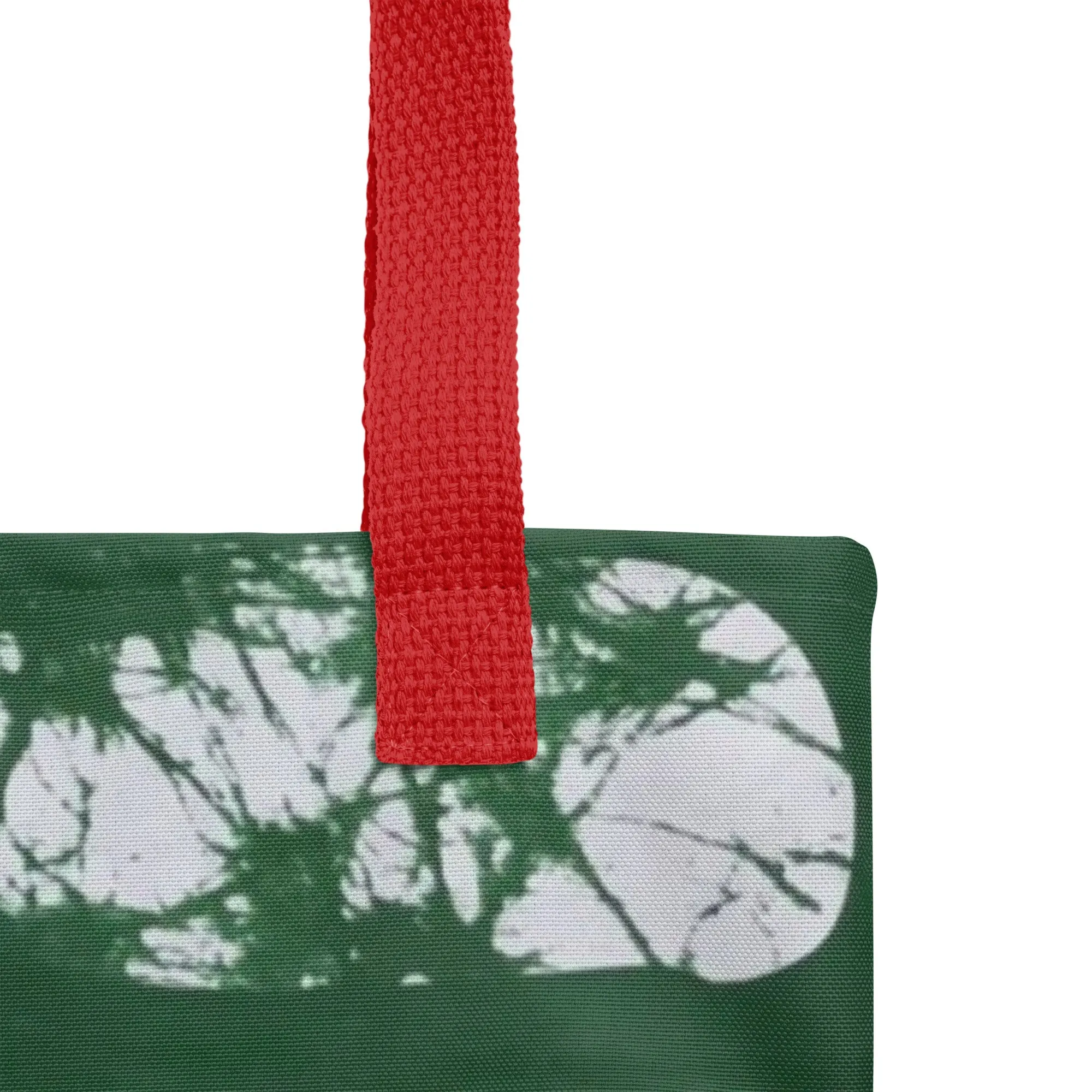 Green Print Tote Bag