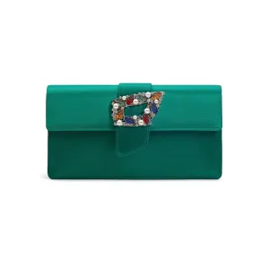 Green Tutti Frutti Clutch