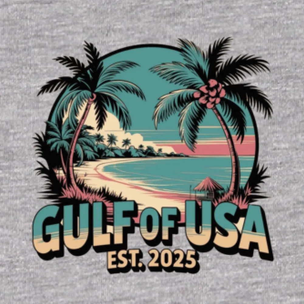 Gulf of The USA Est 2025 Funny USA President Quote Mexico Political Men's T-Shirt