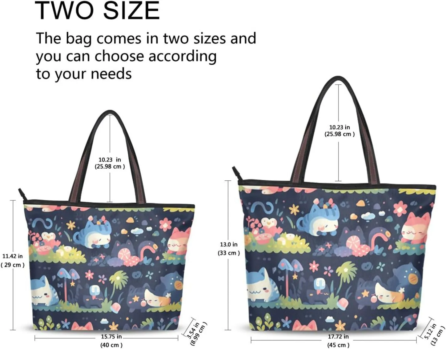 GuoChe Silk Fabric Zippered Tote Bag Women Trendy Fashion Purses And Handbags for Everyday & Travel