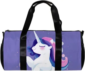 Gym Bags for Women,Duffle Bag for Travel,Cartoon Cloud Rainbow Unicorn,Gym Bag for Men