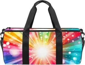 Gym Bags for Women,Duffle Bag for Travel,Colorful Rainbow Sunshine,Gym Bag for Men
