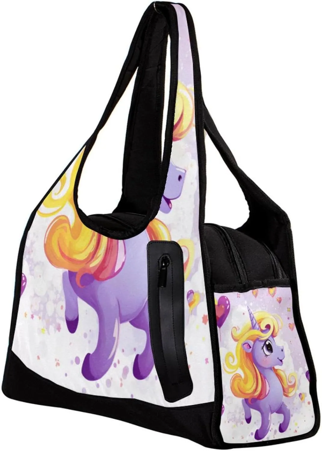 Gym Bags for Women,Duffle Bag for Travel,Purple Rainbow Unicorn,Gym Bag for Men
