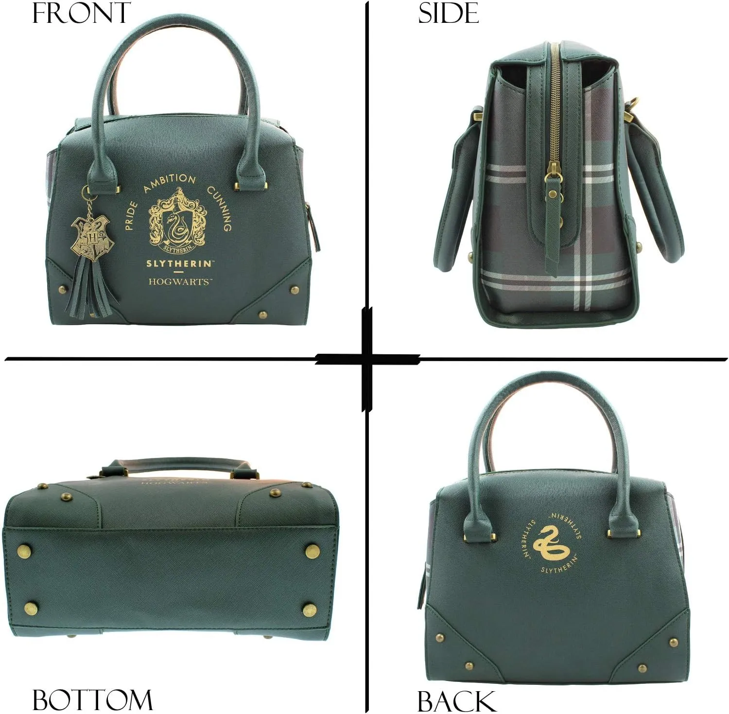 Harry Potter Purse Designer Handbag Hogwarts Houses Womens Top Handle Shoulder Satchel Bag