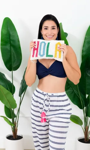 Hola Beaded Clutch