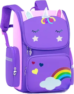 HT HONOR . TRUST Kids Backpacks for Girls Kindergarten Preschool Girls Backpack Children Bookbag 15inch School bags for Travel Mochilas Escolares para Niñas 4 5 6 Años Kinder