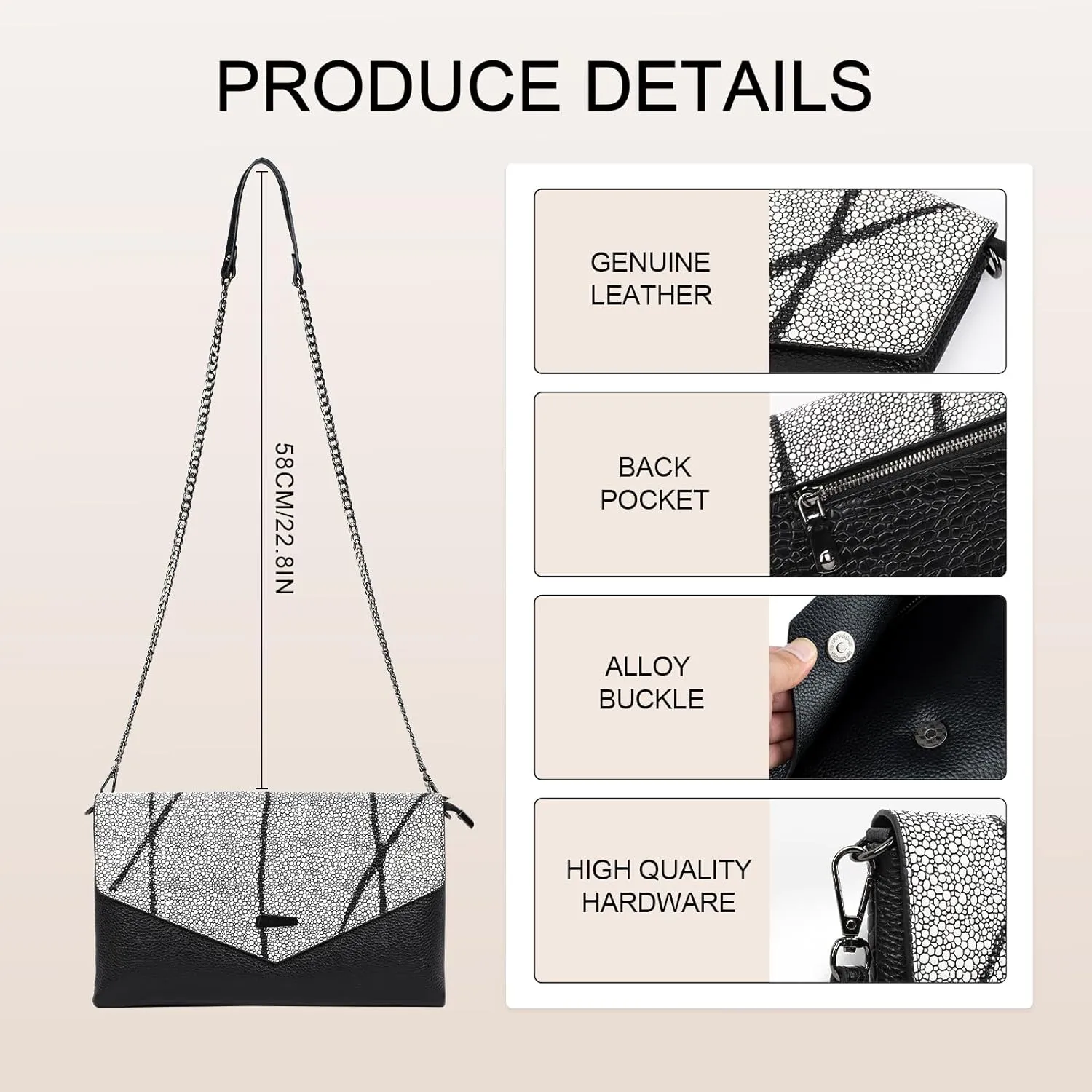imeetu Wristlet Clutch Wallet Purses Small Leather Crossbody Bags Shoulder Handbag for Women