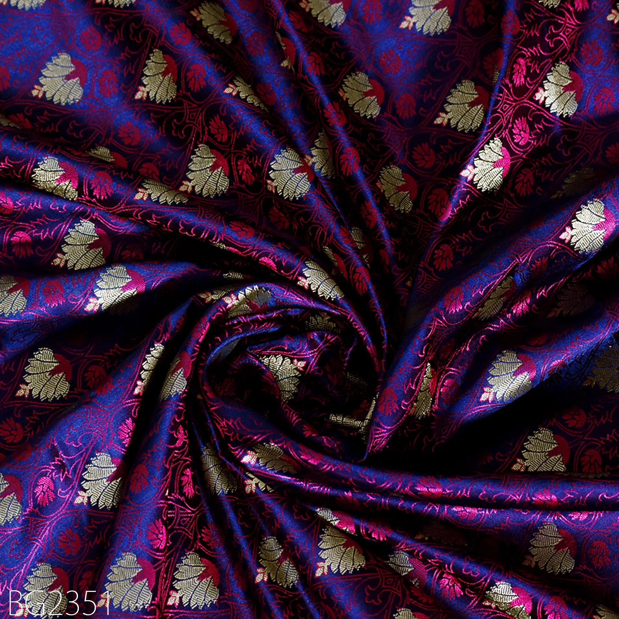 Indian Jacquard Fabric Sewing Crafting Silk By Yard Wedding Dress Material Brocade Blouse Saree DIY Curtain Making Duvet Covers Home Decor