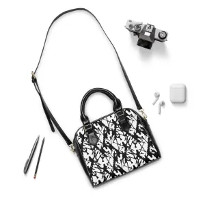 Ink Splatter Shoulder Handbag