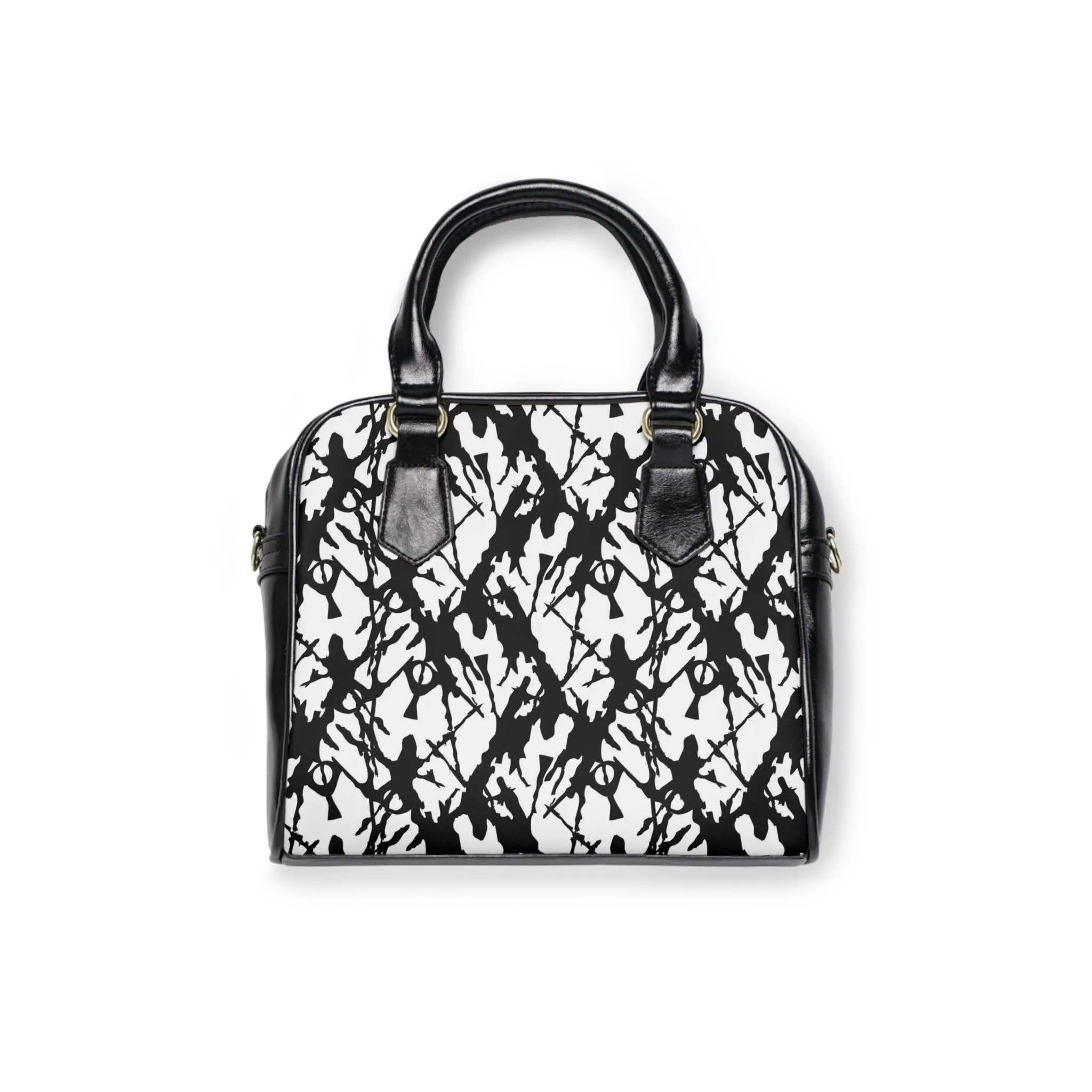 Ink Splatter Shoulder Handbag
